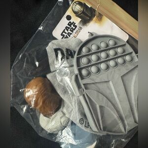 Star Wars socks , silicone trivet and two mc Donald’s toys